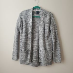 GAP Gray Long Sleeve Long Open Front Cardigan